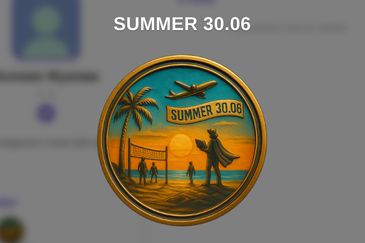 Медаль SUMMER 30.06